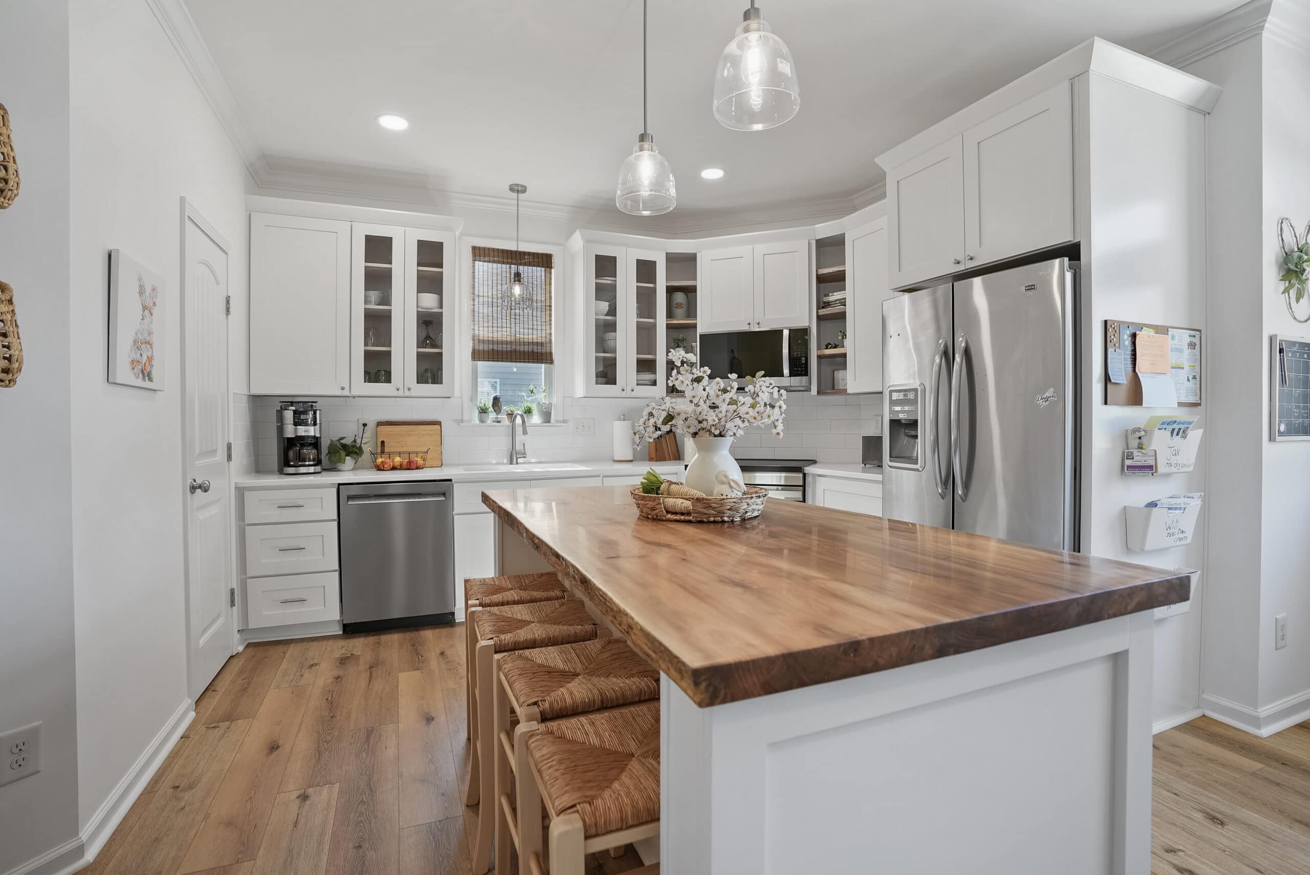 Professionally staged kitchen in Hope Mills home near Fort Bragg NC listed by Bianca Hill REALTOR